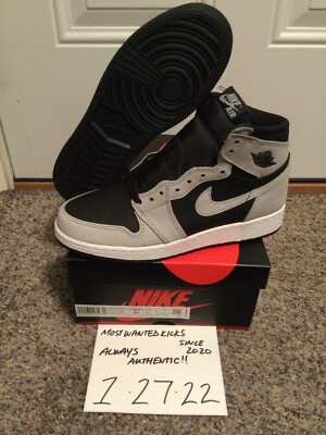 NIKE AIR JORDAN 1 HI OG SHADOW 2.0 24.5㎝ DS 2021 Nike Air Jordan Retro 1 Hi OG Shadow 2.0 GS Sz 5.5Y