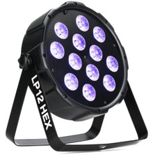 American DJ Eliminator LP 12 HEX 12 x 5 Watt RGBWA UV LED DMX Par Wash Light ADJ