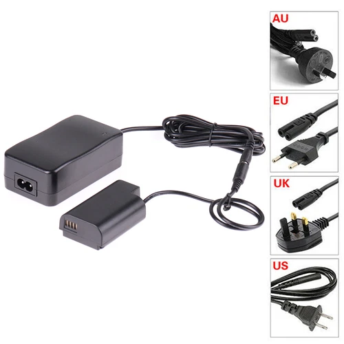 DMW-AC8 AC Power Adapter Cable & DMW-DCC16 DC Coupler for Panasonic Lumix DC-S1R