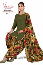 Designer Party Crepe Pakistani Wedding Indian Salwar Kameez Bollywood Dress