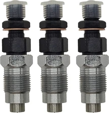 3Pcs Fuel Injector w/Washer 16032-53000 16032-53902 36.17 cubic inches, Black 