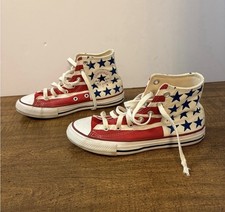 Converse all star high top American flag USA shoes kids 2 cl