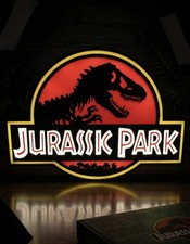 Jurassic Park LED Lightbox Sign - Iconic T-Rex Logo Night Light/Display