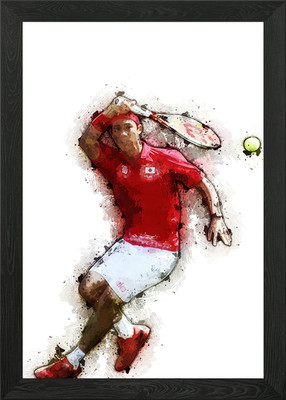 Kei Nishikori Framed Wall Art Poster Canvas Print Picture