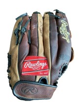 Rawlings R130R 13" Baseball Softball Glove All Leather Shell RHT Two Tone