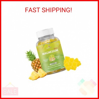 BeLive Magnesium Glycinate Gummies 200 mg - Sugar Free Supplement for Muscle Rel