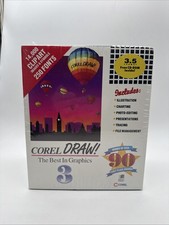 Corel Draw 3.0 Vintage Big Box Version Brand New Sealed - Free CD-ROM Inside