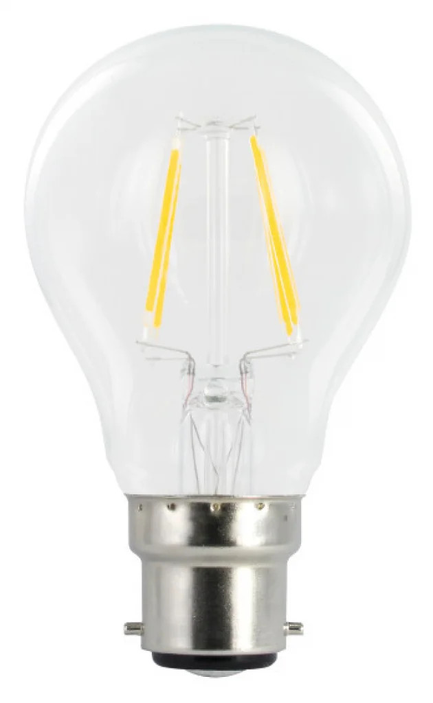 Clear 3.4w Filament LED GLS Non Dimmable 4000K B22 470lm =40w Integral