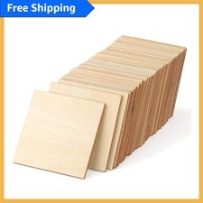 50Pcs 4x4 Basswood Sheets for Crafting  Laser Engraving Projects