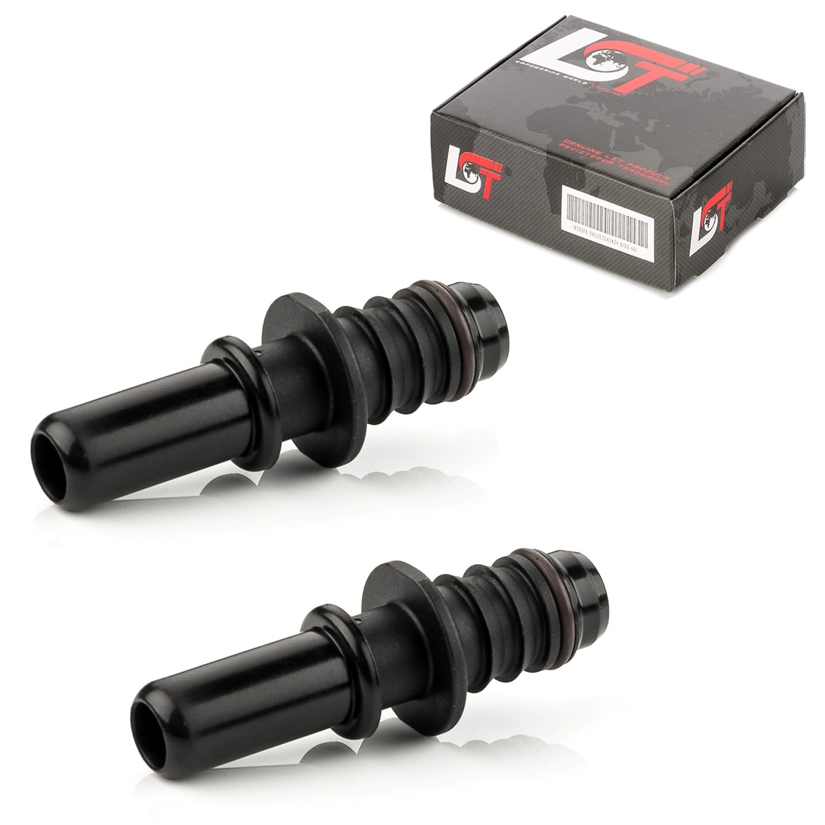 2x Counterpart Quick Coupling Straight Fuel Line 11.8 x 12mm for CHEVROLET