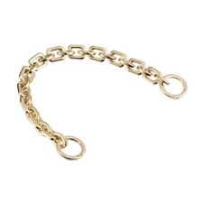 Mini Purse Chain 15.7inch, Metal Flat Chain Strap for Handbag, Golden