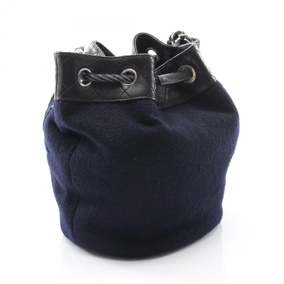 Bolso de hombro Chanel de lana bordado de fieltro de piel de cordero 921474 Foto 2 de 4