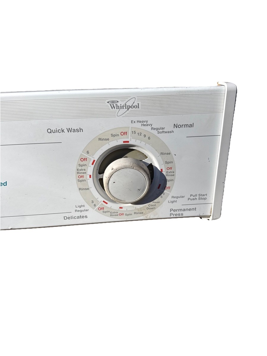 Whirlpool washing machine control panel with Knobs, See Photos