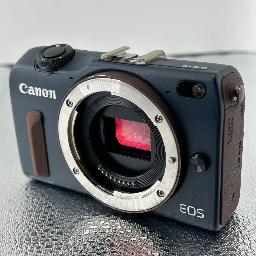 Canon EOS M2 Mirrorless Camera Body Baby Blue Tested From Japan