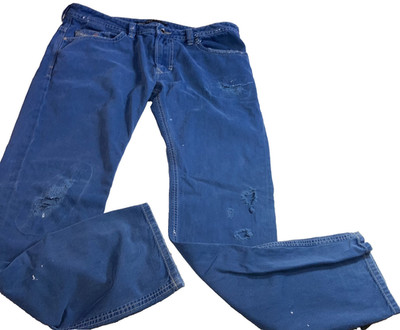 Diesel DNA Thavar Wash 0852D Blue W36/L33 Slim-Skinny  Distressed