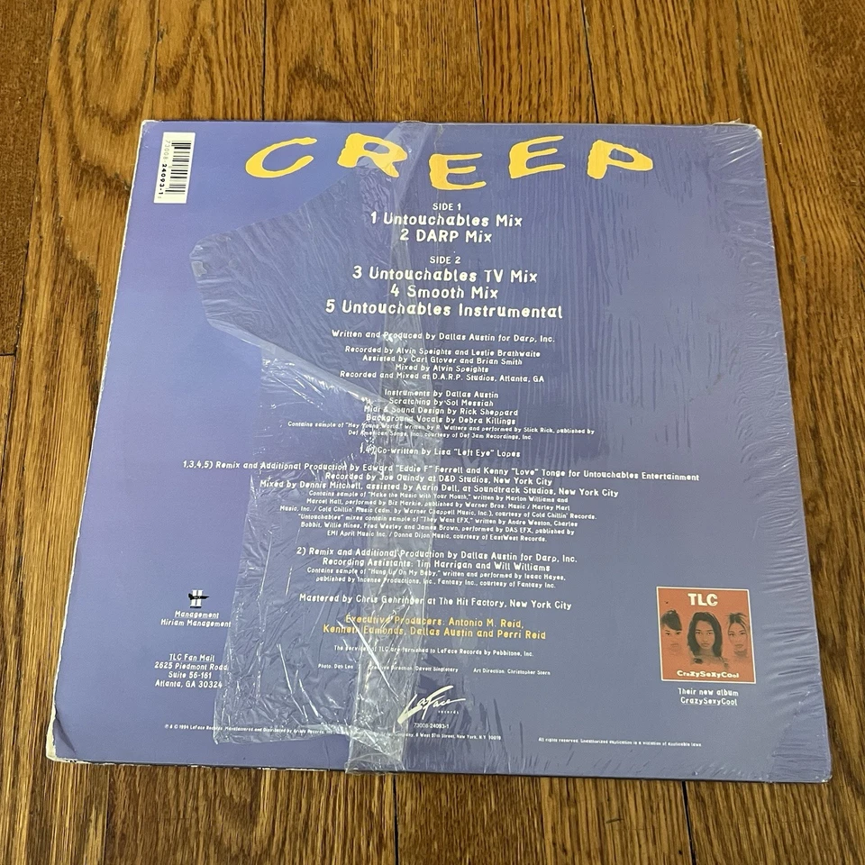 TLC Creep Vinyl 1994 12" Record Single First Press Foto 2 de 4