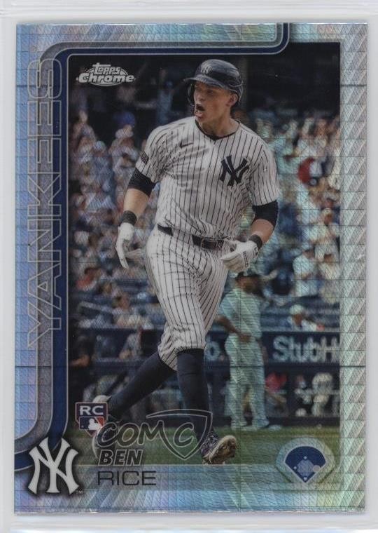 2025 Topps Chrome Prism Refractor Ben Rice #139 05t7