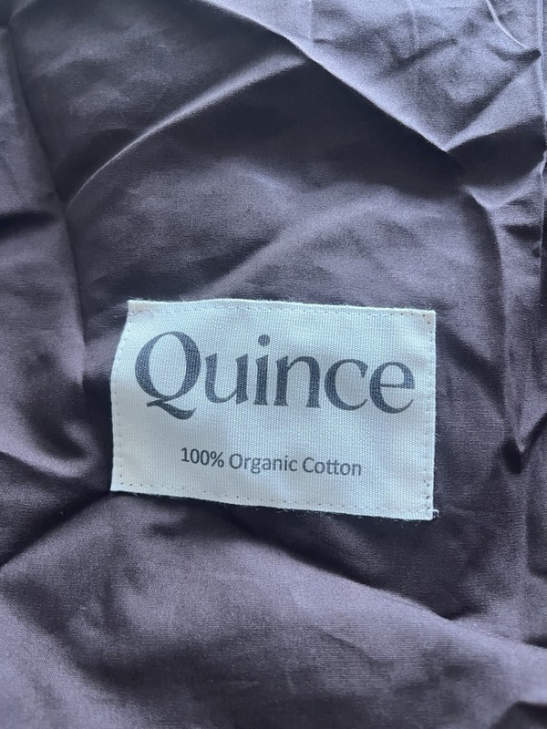 Quince Organic Cotton Duvet Cover Brown Euc