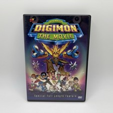 Digimon: The Movie DVD w/ Insert *No Poster* 2001 - Scratched Disc But Tested