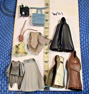 Lot Of Star Wars Action Figures Capes and Backpacks, item #W01