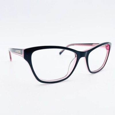 LOVE MOSCHINO Brille SCHWARZ CATS EYE Brillengestell MOD: ABGERIEBEN