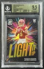 JAYDEN DANIELS BGS 9.5 2024 DONRUSS OPTIC #8 ROOKIE LIGHT IT UP GOLD PRIZM 03/10