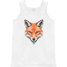 'Geometric Fox Head' Adult Vest / Tank Top AV060684