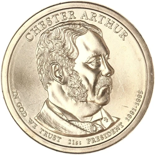 2012-P Presidential Dollar Chester Arthur — photo from the most recent tracked eBay sale