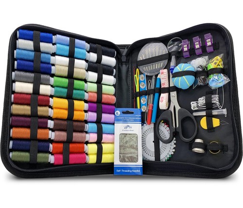Portable Hand Sewing Kit for Adults & Beginners – Needle and Thread Kit with ...