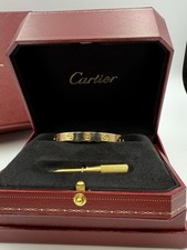Cartier Love Bangle 18kt Yellow Gold With Box Size 15cm