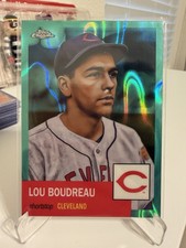2022 Topps Chrome Platinum Annviersary Aqua Lava Refractor Lou Boudreau # /299