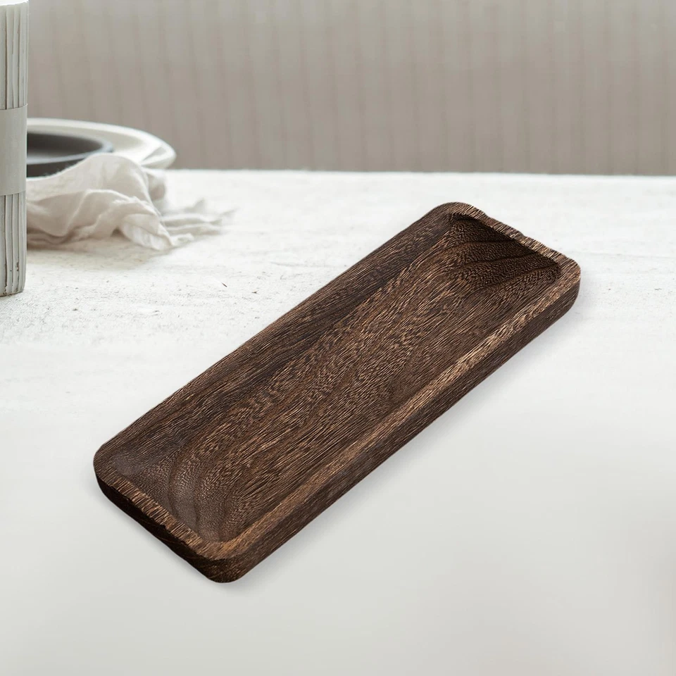 Wooden Decorative Tray Desktop Storage Tray Modern Versatile for Cosmetic