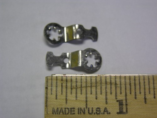 100 Vintage Tinned Steel #6 Grounding Lug Solder Terminals