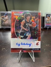 2020 Prizm Draft Picks Prospect Red Cracked Ice CJ Elleby Signed Auto #PA-CJ