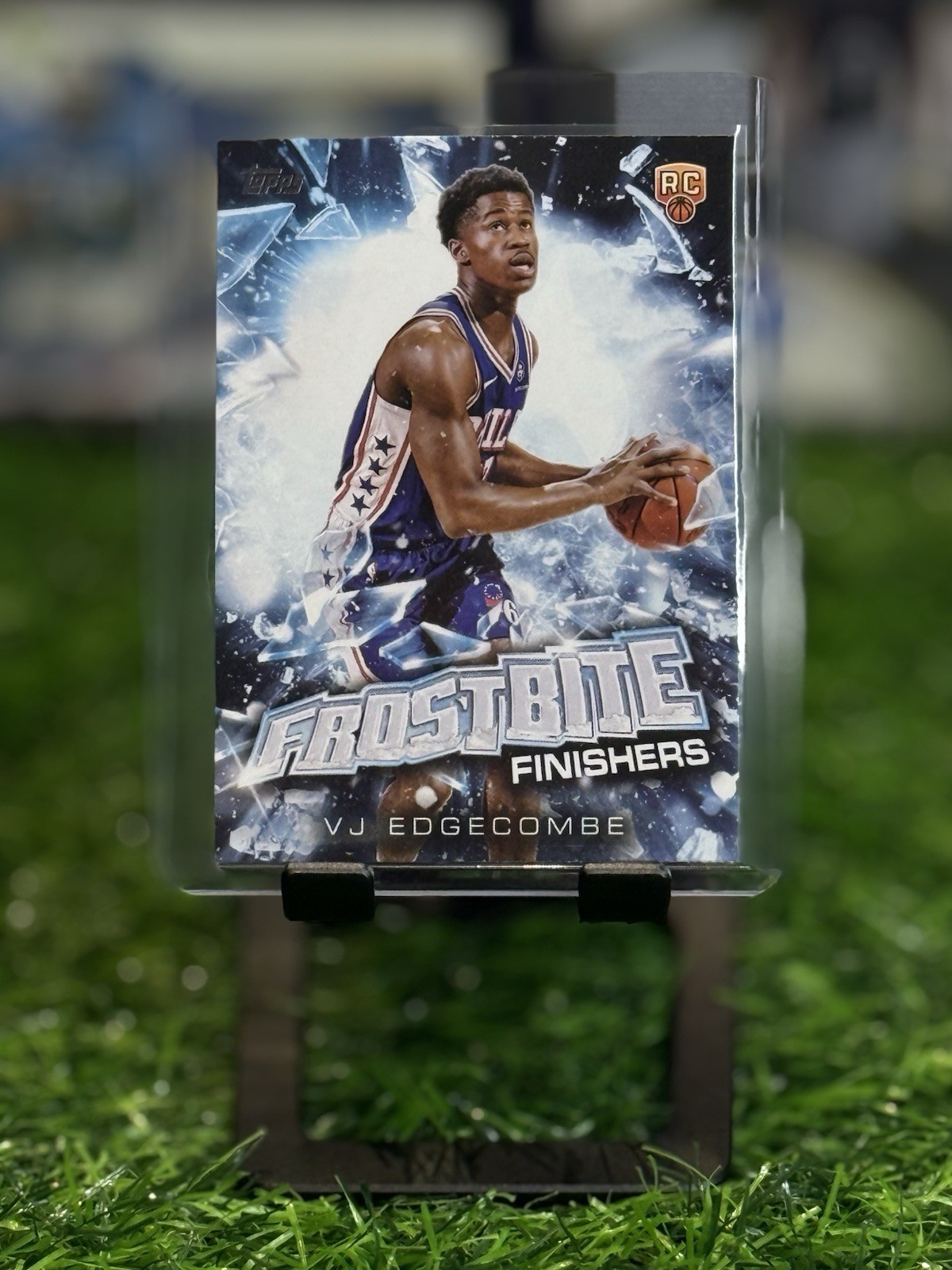 2025 Topps Holiday VJ Edgecombe Frostbite Finishers Case Hit SSP #FF-VE 76ers 🔥