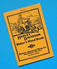 1935-1936 Harley Davidson Riders Hand Book Owners Manual R RL RS RLD