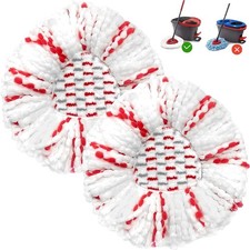 2 Pack Spin Mop Replacement Heads for O-Cedar Easy Wring Microfiber Deep Clean