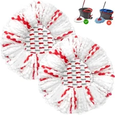2 Pack Spin Mop Replacement Heads for O-Cedar Easy Wring Microfiber Deep Clean