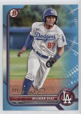 2022 Bowman Prospects Sky Blue Border 408/499 Wilman Diaz #BP-135 0w47
