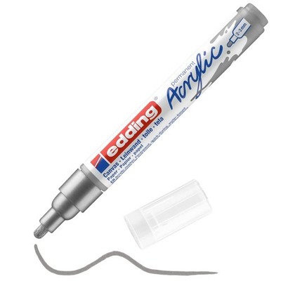 edding 5100 acrylic marker medium - silver - 1 waterproof Office Product