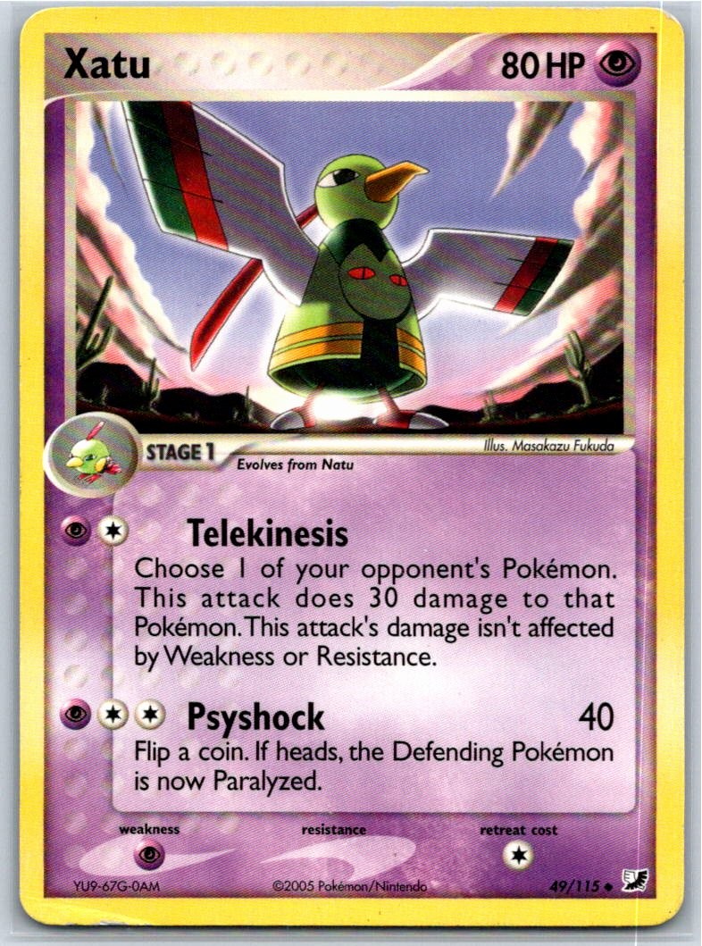 Xatu Unseen Forces 49/115 HP/DMG Pokémon Card