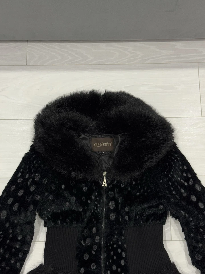 Chaqueta única Y2K Glamour If Six Was Nine estilo marca japonesa piel sintética talla L Foto 2 de 4