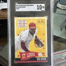 2013 Panini Hometown Heroes #138 Bob Gibson SGC 10 GEM MINT