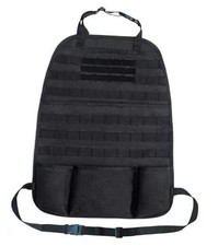 Car Seat Back Organizer Tactical MOLLE Panel Back Seat Storage Bag Black