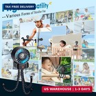 AMTIFO Portable Stroller Fan - 4-Speed Rechargeable USB Fan, Quiet Clip-on Baby