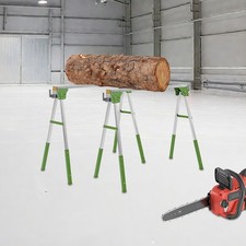 Folding Saw Horse 2 Pcs Set Adjustable Height 2645lbs Capacity Workbench Trestle
