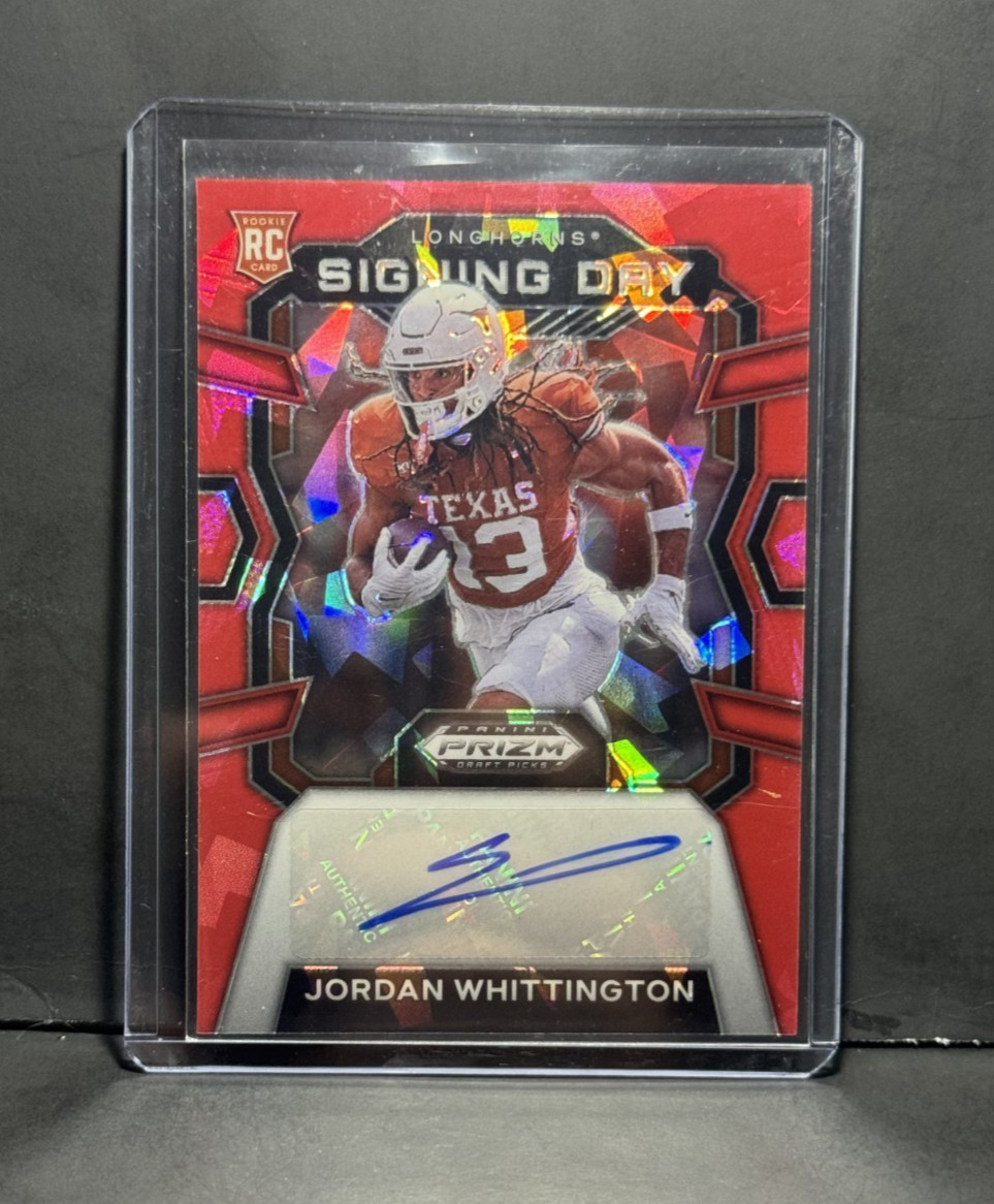 Jordan Whittington Panini Prizm Draft Picks Signing Day #SDJWN Red Ice