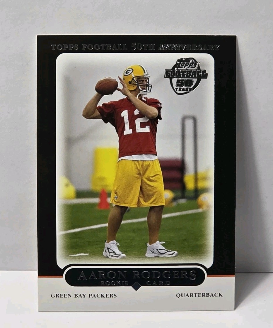 2005 Topps Aaron Rodgers Black RC #431 Packers Steelers Rookie Card