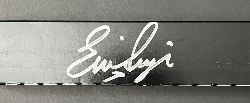 KISS Eric Singer End of the Road Autographed Drum Sticks Black & Silver