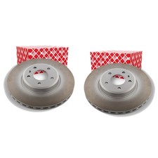 2X FEBI BREMSSCHEIBEN Ø314mm VORNE PASSEND FÜR AUDI A4 A5